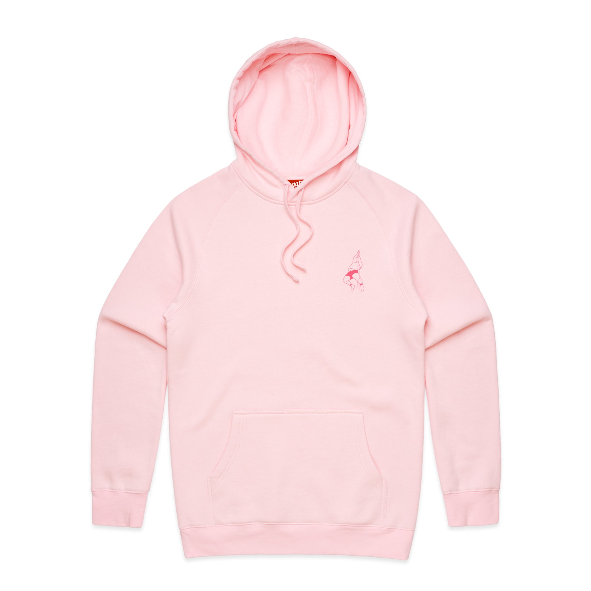 PINK Bit Fit Bit Fat Hoodie (Pink print)  by Sugar Plump Fairy