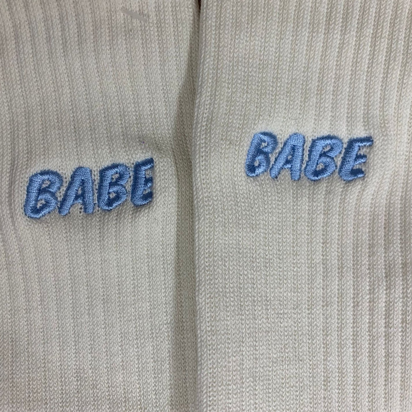 Wonky Babe Socks (Embroidered)