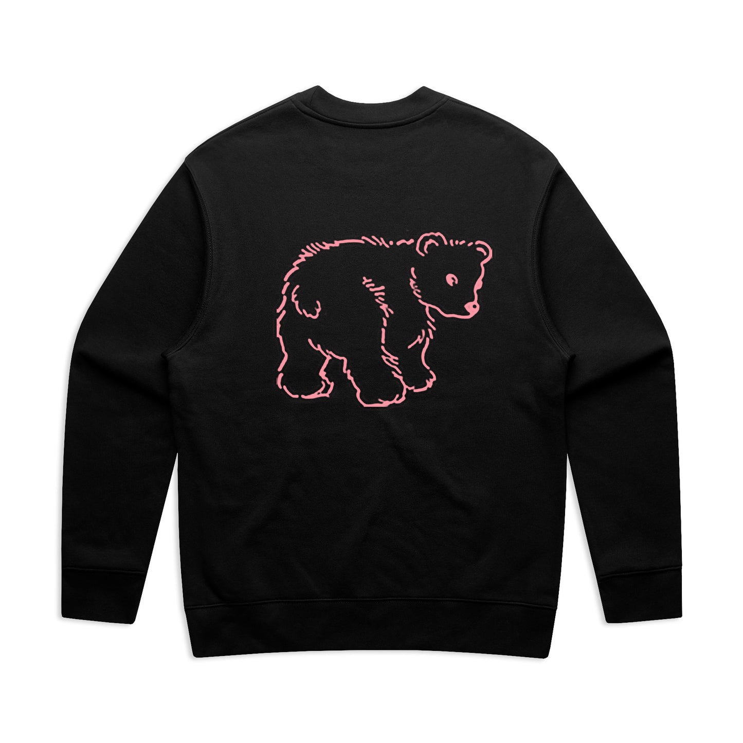 Black with Pink Print Cub Scout Sweatshirt by Sugar Plump Fairy
