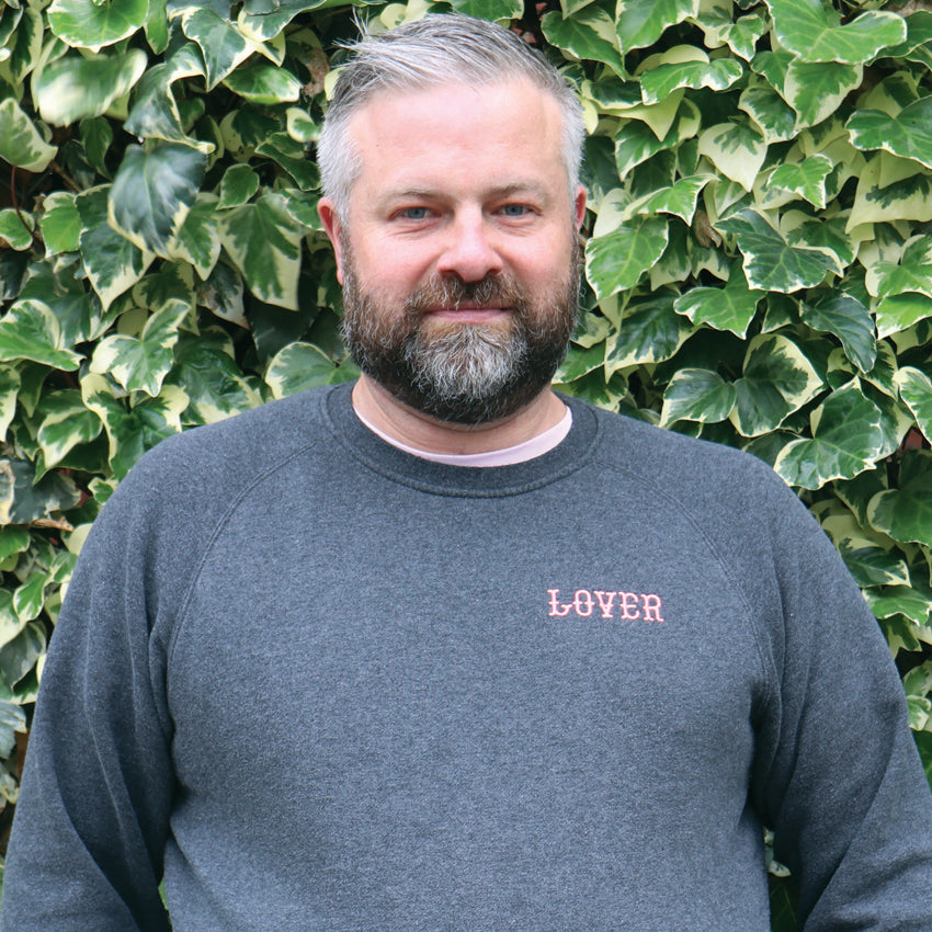 For the Lovers jumper (Asphalt Marle) (Embroidered)