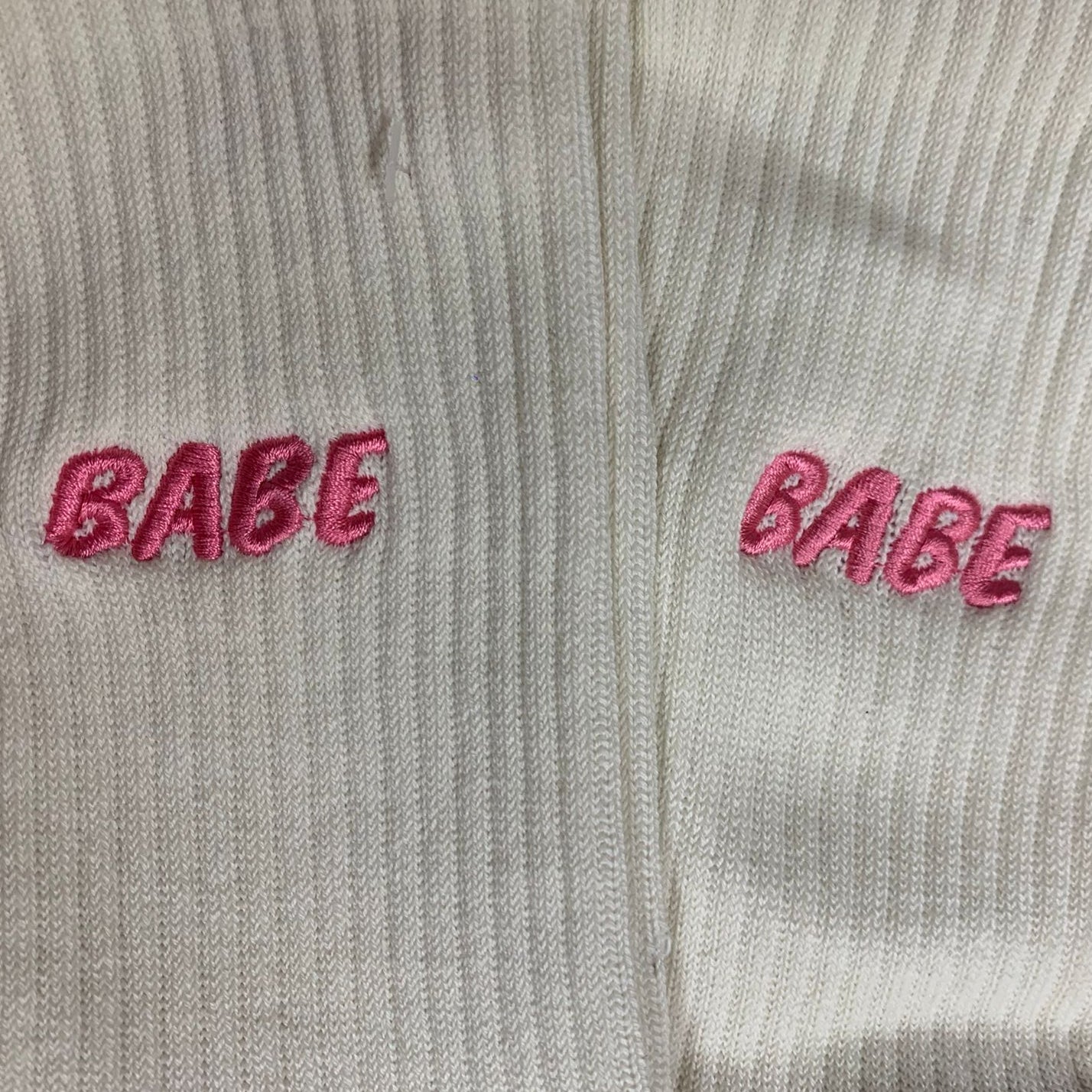 Wonky Babe Socks (Embroidered)