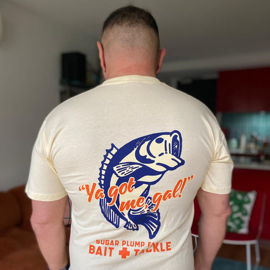 NEW: Bait + Tackle (Ya Got Me Gal!) (Available in Butter and Grey Marle)